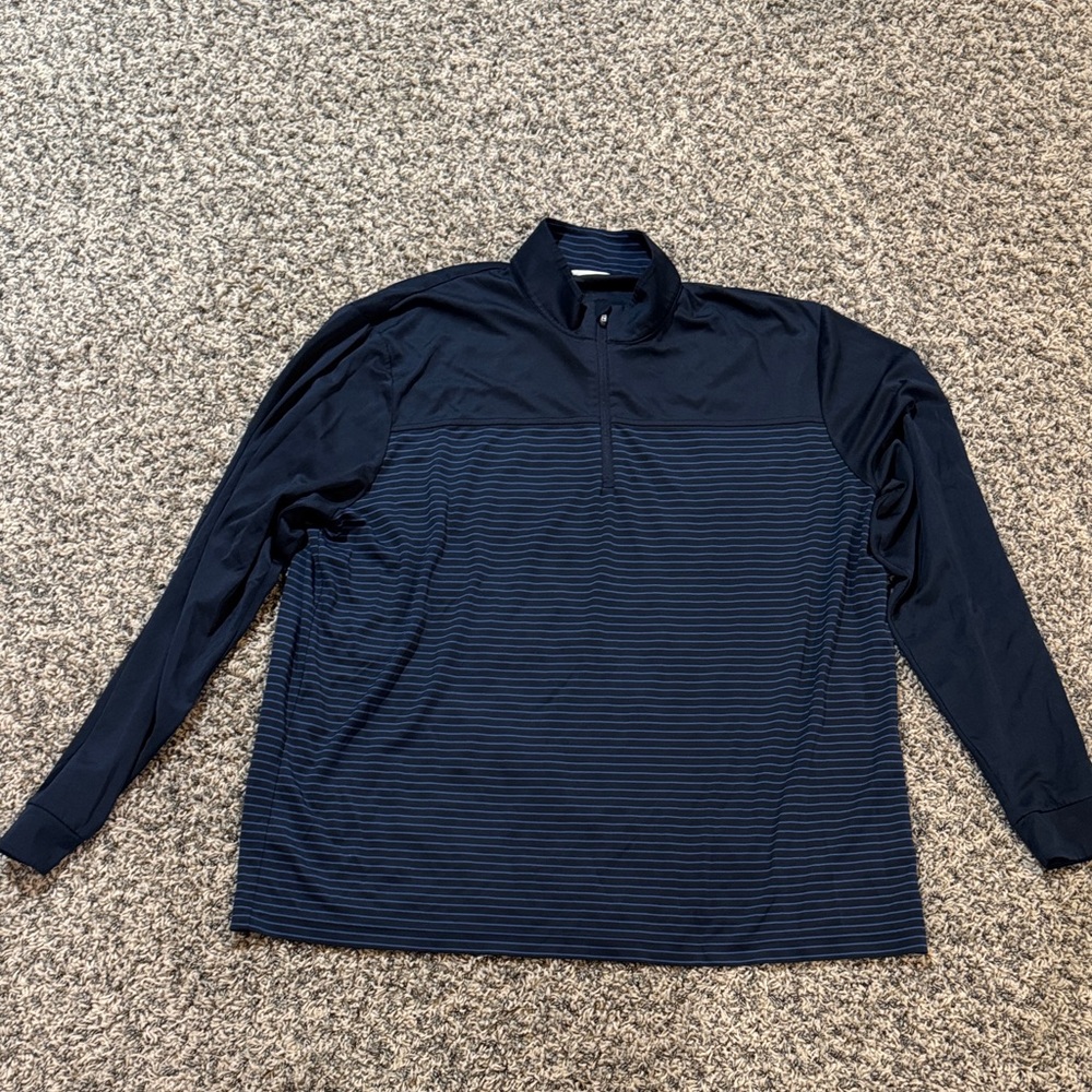 Cutter & Buck Midnight Blue Striped Pullover